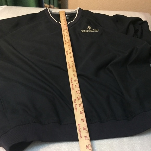 Ashworth Weather Systems Golf Pullover Water Repellent Windbreaker flawed pic - Picture 9 of 10